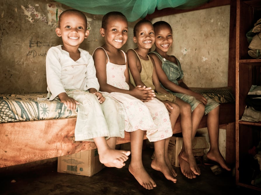 East African Children in an Orphanage